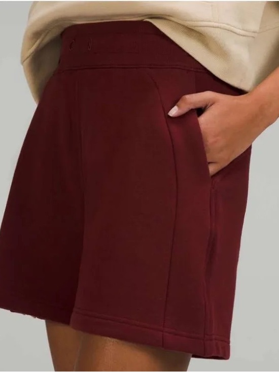 lululemon athletica Pants - lululemon athletica Maroon Drawstring Athletic Shorts